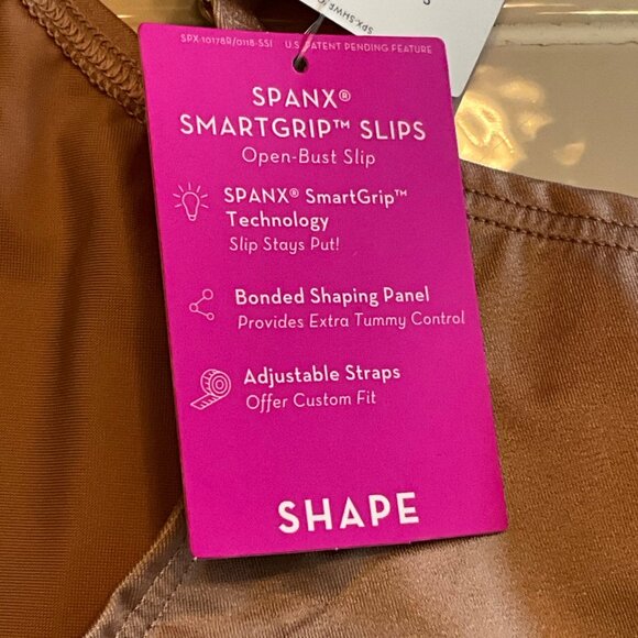 Spanx SmartGrip Open-Bust Small Slip Shapewear With Bonded Panel & Adjustable St - Picture 4 of 5